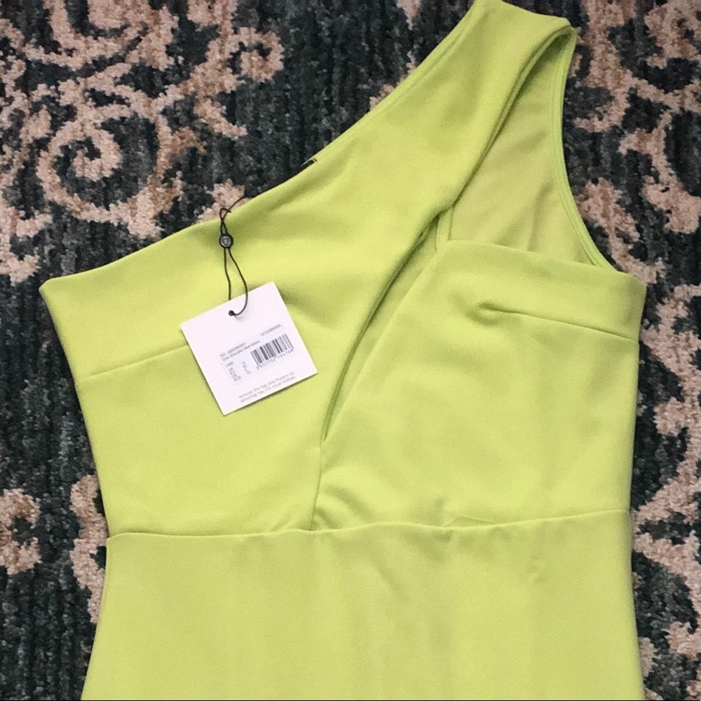 NWT Missguided Lime Green Midi Size 8 - Picture 4 of 6